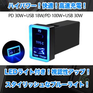 QC PD USB 充電 スイッチホール ポー...の詳細画像2