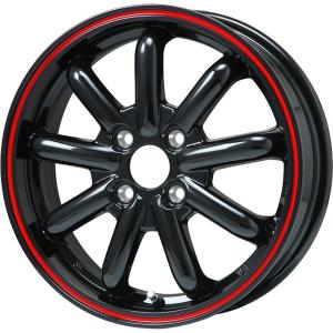 【ブランドルライン】 12インチ ブラック/レッドライン8スポーク4本セット ブランドルライン】 12インチ ブラック/レッドライン8スポーク4