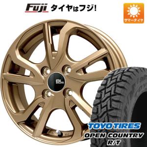 【新品 軽自動車】N-BOX タント ワゴンR 夏タイヤ ホイール4本セット 155/65R14 トーヨー オープンカントリー R/T RBL ブランドルライン レツィオ 14インチ｜fujicorporation