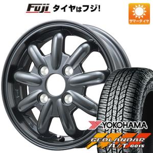 【新品 軽自動車】N-BOX タント 夏タイヤ ホイール4本セット 155/65R14 ヨコハマ ジオランダー A/T G015 RBL ブランドルライン ストレンジャーKST-9改 14インチ｜fujicorporation