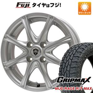 【新品国産4穴100車】 夏タイヤ ホイール4本セット 165/65R14 グリップマックス マッドレイジR/T MAX RBL(限定) ブランドル ER16 14インチ｜fujicorporation