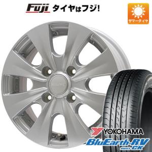 【パンク保証付】【新品国産4穴100車】 夏タイヤ ホイール4本セット 165/65R14 ヨコハマ ブルーアース RV-03CK ブランドル S163 14インチ｜fujicorporation