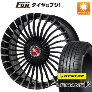 【新品国産5穴100車】 夏タイヤ ホイール4本セット 225/35R19 ダンロップ ルマン V+(ファイブプラス) プレミックス グラッパ f30 (ブラックポリッシュ) 19インチ｜fujicorporation