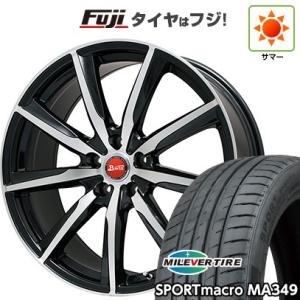 【新品国産5穴114.3車】 夏タイヤ ホイール4本セット 245/35R19 ミレバー スポーツマクロ MA349（限定） ビッグウエイ B-WIN ヴェノーザ9 19インチ｜fujicorporation