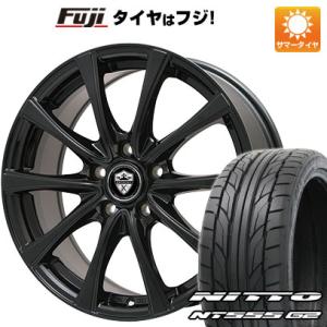 【パンク保証付】【新品国産5穴114.3車】 夏タイヤ ホイール4本セット 215/40R18 ニットー NT555 G2 ブランドル KF25B 18インチ｜fujicorporation