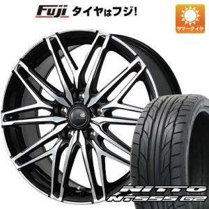 【パンク保証付き】【新品国産5穴114.3車】 夏タイヤ ホイール４本セット 215/40R18 ニ...