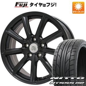 【パンク保証付】【新品国産5穴114.3車】 夏タイヤ ホイール4本セット 215/45R18 ニットー NT555 G2 ブランドル E05B 18インチ｜fujicorporation