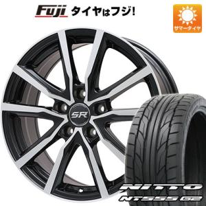 【パンク保証付】【新品国産5穴114.3車】 夏タイヤ ホイール4本セット 215/45R18 ニットー NT555 G2 ブランドル N52BP 18インチ｜fujicorporation