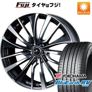 【パンク保証付】【新品国産5穴114.3車】 夏タイヤ ホイール4本セット 215/45R18 ヨコハマ ブルーアース RV-03 ウェッズ レオニス VT 18インチ｜フジコーポレーション