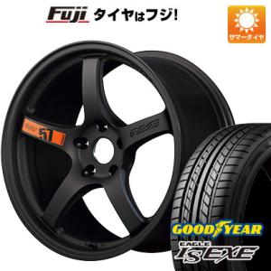 【新品国産5穴114.3車】 夏タイヤ ホイール４本セット 215/45R18 グッドイヤー イーグル エルエス エグゼ(限定) レイズ グラムライツ 57CR SPEC-D 18インチ｜fujicorporation