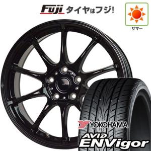 【新品国産5穴114.3車】 夏タイヤ ホイール４本セット 215/45R18 ヨコハマ エイビッド エンビガーS321 ホットスタッフ ジースピード G-07 18インチ｜fujicorporation