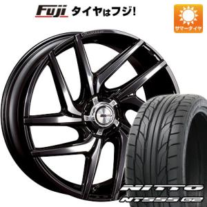 【パンク保証付】【新品国産5穴114.3車】 夏タイヤ ホイール4本セット 255/30R21 ニットー NT555 G2 クリムソン マーテル ルーカス FF 21インチ｜fujicorporation