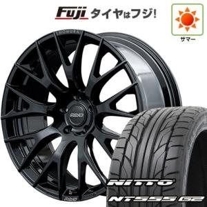 【パンク保証付き】【新品国産5穴114.3車】 夏タイヤ ホイール4本セット 255/30R21 ニットー NT555 G2 レイズ ホムラ 2X9R 21インチ｜fujicorporation