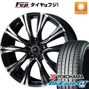 【新品国産5穴114.3車】 夏タイヤ ホイール4本セット 195/55R16 ヨコハマ ブルーアース GT AE51 ウェッズ レオニス VR 16インチ｜fujicorporation