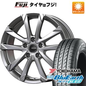 【新品国産5穴114.3車】 夏タイヤ ホイール4本セット 195/55R16 ヨコハマ ブルーアース AE-01F コーセイ クレイシズ GC36F 16インチ｜fujicorporation