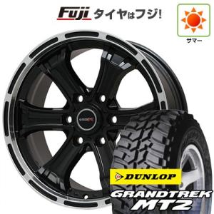 【新品国産6穴139.7車】 夏タイヤ ホイール4本セット 285/75R16 ダンロップ グラントレック MT2 ビッグウエイ B-MUD K 16インチ｜fujicorporation