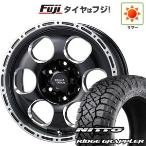 【新品国産6穴139.7車】 夏タイヤ ホイール4本セット 285/70R17 ニットー リッジグラ...