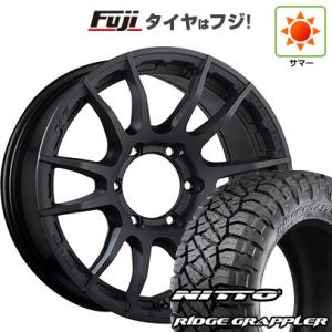 【新品国産6穴139.7車】 夏タイヤ ホイール4本セット 265/70R17 ニットー リッジグラ...