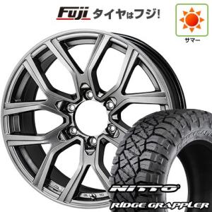 【新品国産6穴139.7車】 夏タイヤ ホイール4本セット 265/70R17 ニットー リッジグラ...