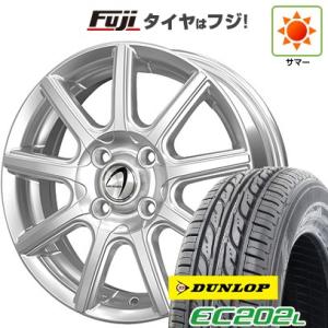 クーポン配布中 【新品国産4穴100車】 夏タイヤ ホイール４本セット 195/65R15 ダンロップ EC202L テクノピア アルテミス NS9 15インチ｜fujicorporation