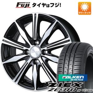 【新品国産4穴100車】 夏タイヤ ホイール４本セット 195/65R15 ファルケン ジークス ZE310R エコラン(限定) ブリヂストン バルミナ K10 15インチ｜fujicorporation