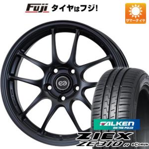 【新品国産4穴100車】 夏タイヤ ホイール４本セット 195/65R15 ファルケン ジークス ZE310R エコラン(限定) エンケイ PF01 15インチ｜fujicorporation