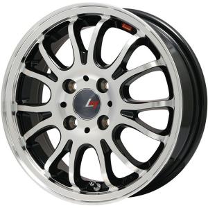 155/55R14 14インチ■LEHRMEISTER レアマイスター ヴァッサーノ(ブラックポリッシュ) 4.50-14■FALKEN ファルケン ジークス ZE912 サマータイヤ ホイールセット