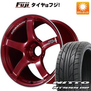 【パンク保証付】【新品】プリウス 夏タイヤ ホイール4本セット 215/40R18 ニットー NT555 G2 ヨコハマ アドバンレーシング TC4 18インチ｜fujicorporation