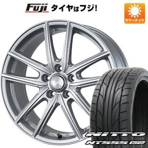 【パンク保証付】【新品国産5穴100車】 夏タイヤ ホイール4本セット 215/40R18 ニットー...