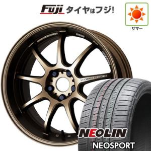 【新品国産5穴100車】 夏タイヤ ホイール4本セット 215/40R18 ネオリン ネオスポーツ(限定) ワーク エモーション D9R 18インチ｜fujicorporation