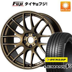 【新品国産5穴100車】 夏タイヤ ホイール4本セット 215/40R18 ダンロップ ルマン V+(ファイブプラス) ワーク エモーション M8R 18インチ