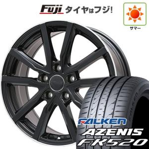 【新品国産5穴114.3車】 夏タイヤ ホイール４本セット 225/45R18 ファルケン アゼニス FK520L ブランドル N52B 18インチ｜fujicorporation