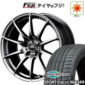 【新品国産5穴114.3車】 夏タイヤ ホイール４本セット 225/45R18 ミレバー スポーツマ...