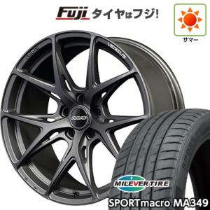 【新品国産5穴114.3車】 夏タイヤ ホイール４本セット 225/45R18 ミレバー スポーツマ...