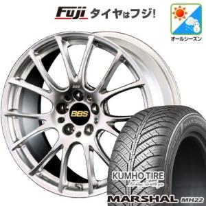 【新品国産5穴114.3車】 オールシーズンタイヤ ホイール４本セット 225/45R18 クムホ マーシャル MH22 オールシーズン(限定)2022年製 BBS JAPAN RE-V 18インチ｜fujicorporation