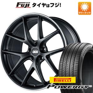 【新品国産5穴114.3車】 夏タイヤ ホイール４本セット 245/35R20 ピレリ パワジー BBS GERMANY CI-R サテンブラック 20インチ｜fujicorporation