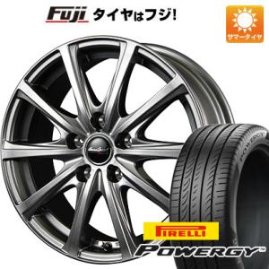 【新品国産5穴114.3車】 夏タイヤ ホイール4本セット 215/65R16 ピレリ パワジー MID ユーロスピード V25 メタリックグレー 16インチ｜fujicorporation