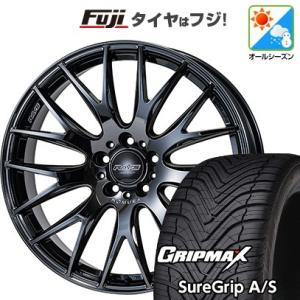 【新品国産5穴114.3車】 オールシーズンタイヤ ホイール4本セット 225/55R18 グリップマックス シュアグリップA/S HOMURA 2X9Plus JETBLACK EDITIONIII 18インチ｜fujicorporation