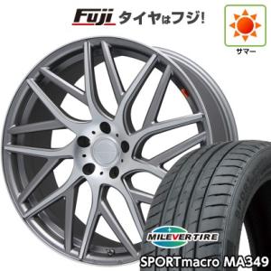 【新品国産5穴114.3車】 夏タイヤ ホイール４本セット 225/35R20 ミレバー スポーツマクロ MA349 キャンティ(ガンメタマットポリッシュ) 20インチ｜fujicorporation