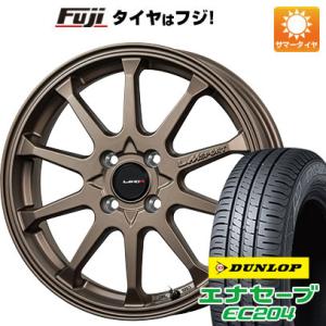 【新品国産4穴100車】 夏タイヤ ホイール4本セット 195/50R16 ダンロップ エナセーブ EC204 レアマイスター LMスポーツLM-10R 16インチ｜fujicorporation