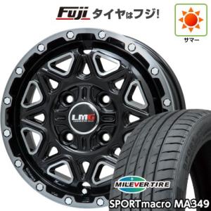 【新品国産4穴100車】 夏タイヤ ホイール4本セット 195/50R16 ミレバー スポーツマクロ MA349（限定） レアマイスター LMG モンタグナ  16インチ｜fujicorporation