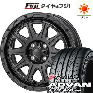 クーポン配布中 【新品国産4穴100車】 夏タイヤ ホイール4本セット 195/50R16 ヨコハマ アドバン フレバV701 モンツァ HI-BLOCK レグルス 16インチ｜fujicorporation