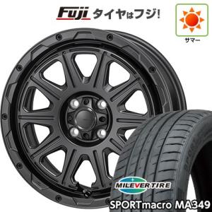 【新品国産4穴100車】 夏タイヤ ホイール4本セット 195/50R16 ミレバー スポーツマクロ MA349（限定） モンツァ HI-BLOCK レグルス 16インチ｜fujicorporation