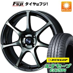 【新品国産4穴100車】 夏タイヤ ホイール4本セット 195/50R16 ダンロップ エナセーブ EC204 ウェッズ ウェッズスポーツ SA-75R 16インチ｜fujicorporation