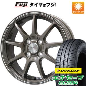 【新品国産4穴100車】 夏タイヤ ホイール4本セット 195/50R16 ダンロップ エナセーブ EC204 レアマイスター LMスポーツLM-QR 16インチ