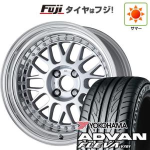 【新品国産4穴100車】 夏タイヤ ホイール4本セット 195/50R16 ヨコハマ アドバン フレバV701 ワーク マイスター M1 3P 16インチ｜fujicorporation