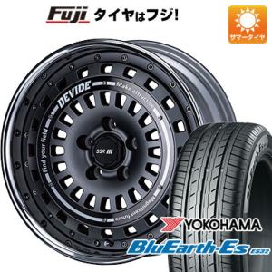 【新品国産4穴100車】 夏タイヤ ホイール4本セット 195/50R16 ヨコハマ ブルーアース ES32 SSR ディバイド クロスバッハ 16インチ｜fujicorporation