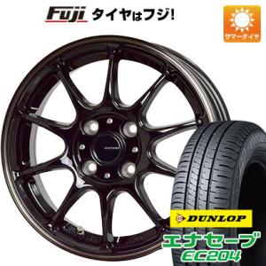 【新品国産4穴100車】 夏タイヤ ホイール4本セット 195/50R16 ダンロップ エナセーブ EC204 ホットスタッフ ジースピード P-07 16インチ｜fujicorporation