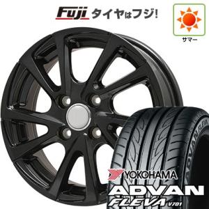 クーポン配布中 【新品国産4穴100車】 夏タイヤ ホイール4本セット 205/45R16 ヨコハマ アドバン フレバV701 ブランドル E04B 16インチ｜fujicorporation