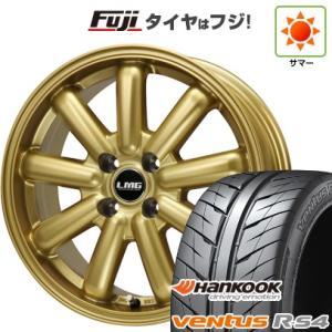 【新品国産4穴100車】 夏タイヤ ホイール4本セット 205/45R16 ハンコック ヴェンタス ...